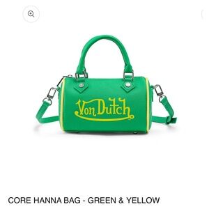 NWT Von Dutch Crossbody Bag in Green and Yellow